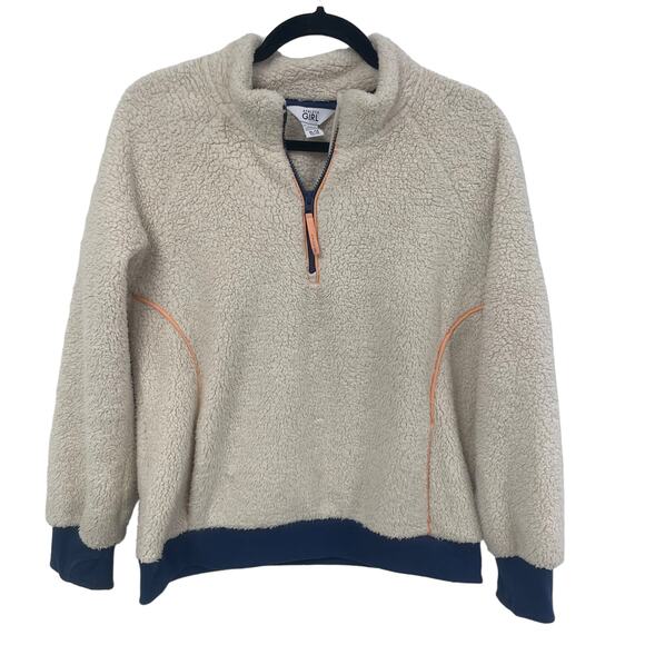 Athleta Girl 1/4 Zip Sherpa Pullover 14 ASIS - Picture 1 of 8